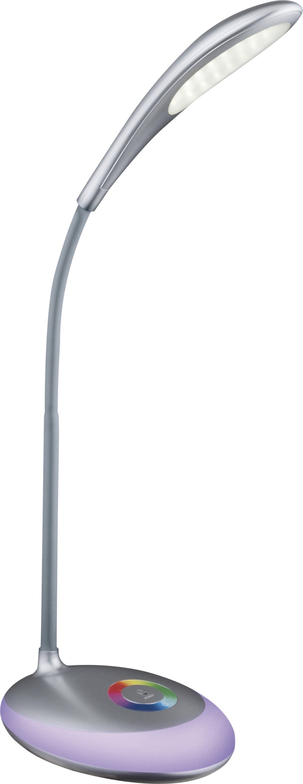 Stalinis šviestuvas GLOBO Minea, LED, 3 W, 230V, 280 lm, 5000 K, RGB 1,4 W, sensorinis, dimer., USB, 2200 mAh, sidabro sp., 300x110x480 mm, 58265