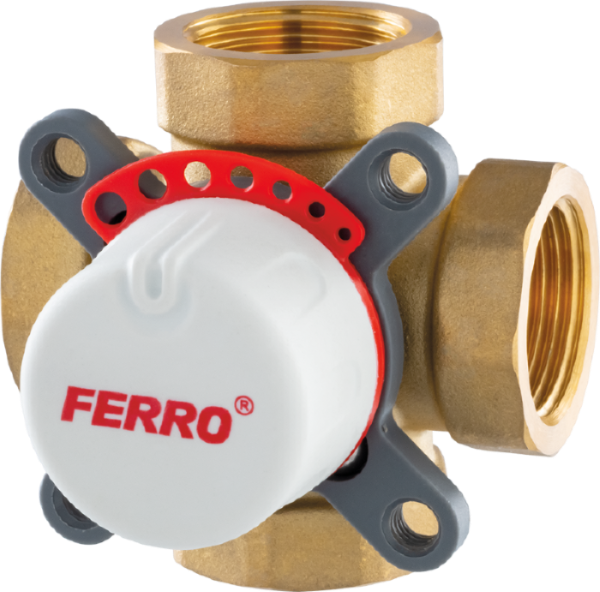 Pamaišymo vožtuvas FERRO, 1 1/4", 4-eigis, 10bar, -10 -100 °C, ZMV43