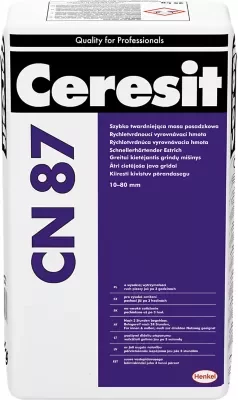 Greitai kietėjantis grindų mišinys Ceresit CN87 Rapid, 10-200mm, 25kg, 3017971