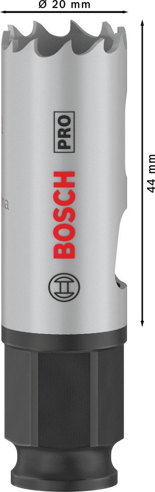 Grąžtas-karūna BOSCH Bi-metal Progressor, 20 mm