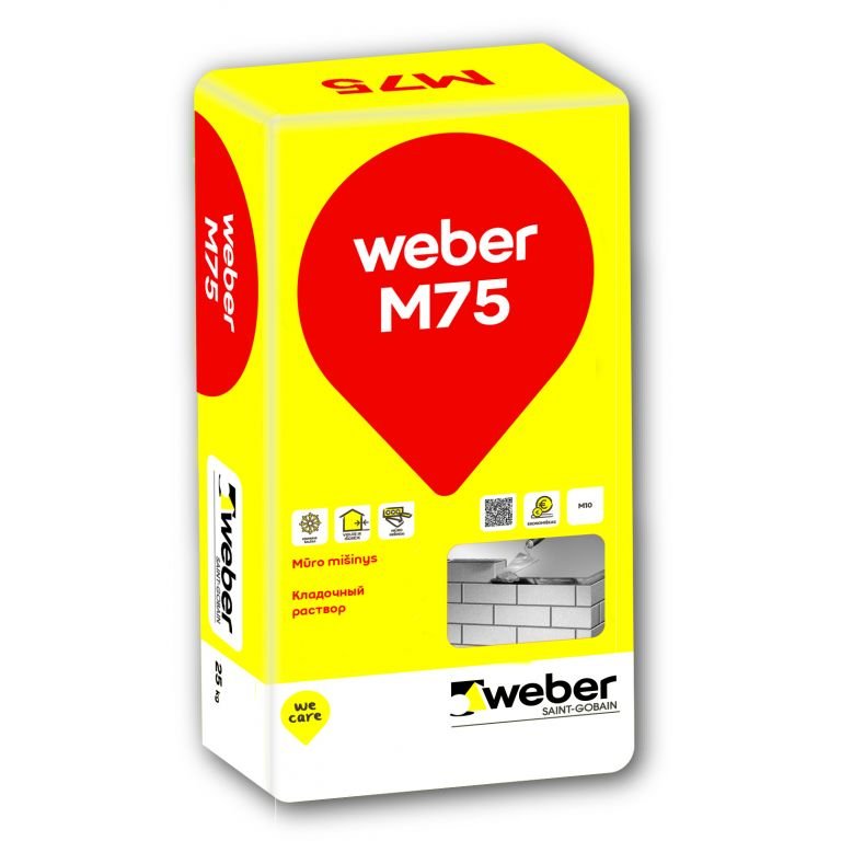  Mūro mišinys WEBER M75,  25 kg, 1001299