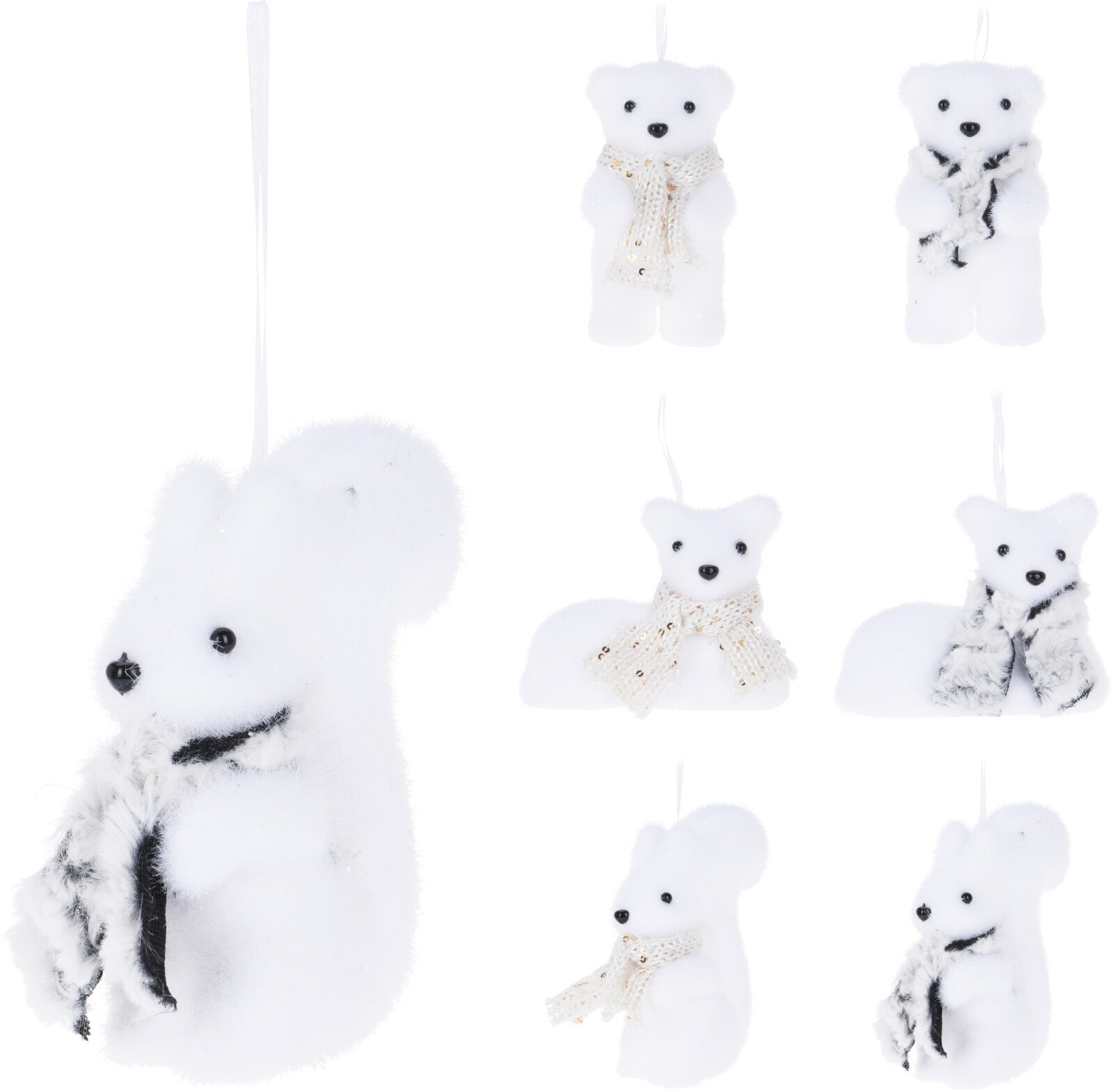 Eglutės žaisliukas Gyvūnas Sniege, 6 skirtingi dizainai, 11 x 7 cm