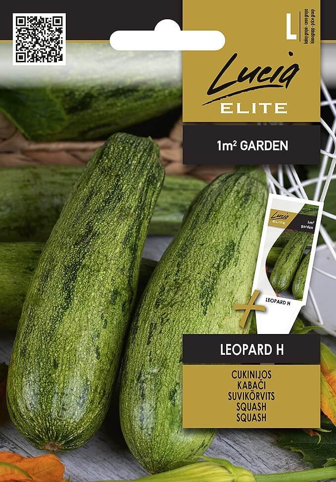 Daržovių sėklos, LUCIA ELITE ELN cukinijos LEOPARD H, 15 s., L