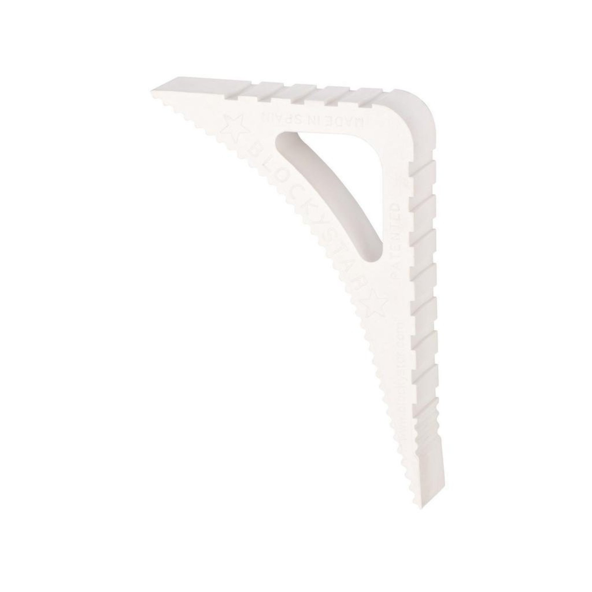 Universali durų ir langų atrama WALTECO Blockystar, 117 x 80 mm, baltos sp.