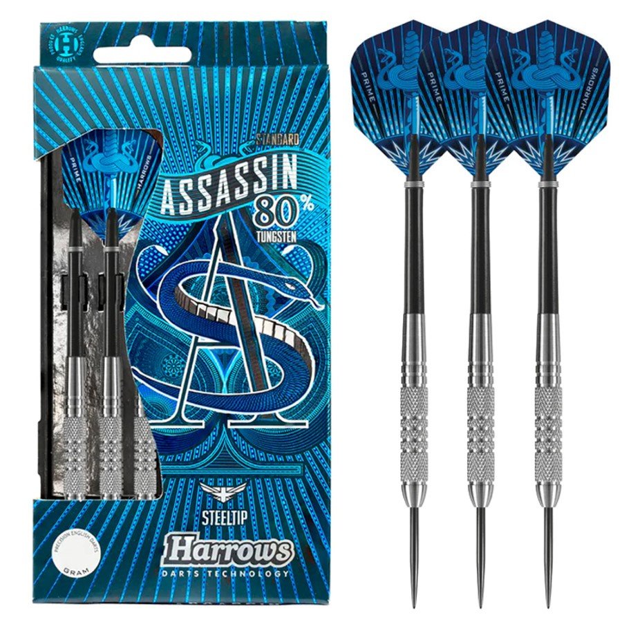 Darts strėlytės steeltip HARROWS Assassin W80, 3x23 g