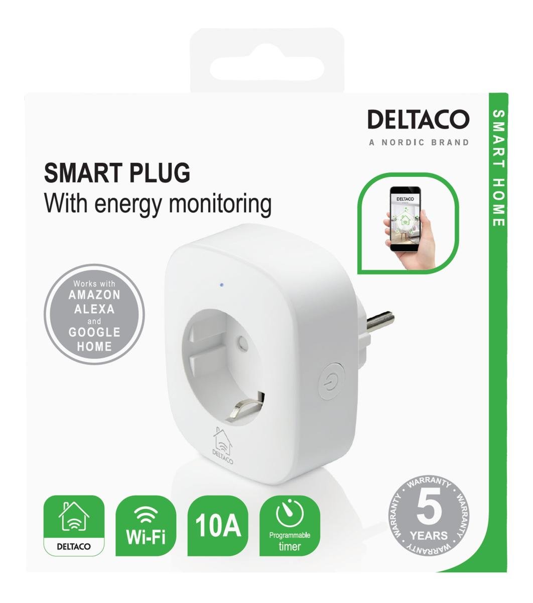 Išmanusis kištukinis lizdas DELTACO SMART HOME SH-P01E, WiFi