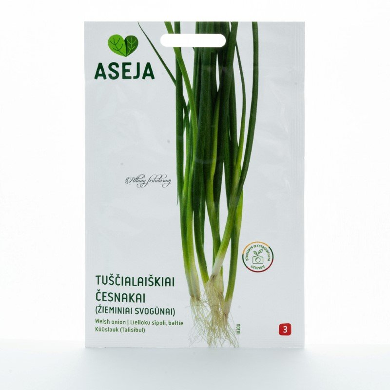 Prieskonių sėklos, tuščialaiškiai česnakai (žieminiai svogūnai), ASEJA, 1gr, 10300(3)