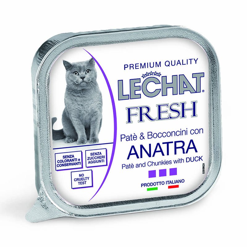 Konservuotas kačių ėdalas LECHAT EXCELLENSE, suaugusioms katėms su antiena, 100 g 