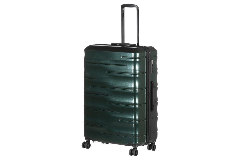 Lagaminas ACCES, tamsiai žalios spalvos, L 52x29,5x77,5 cm, ABS plastikas, su ratukais