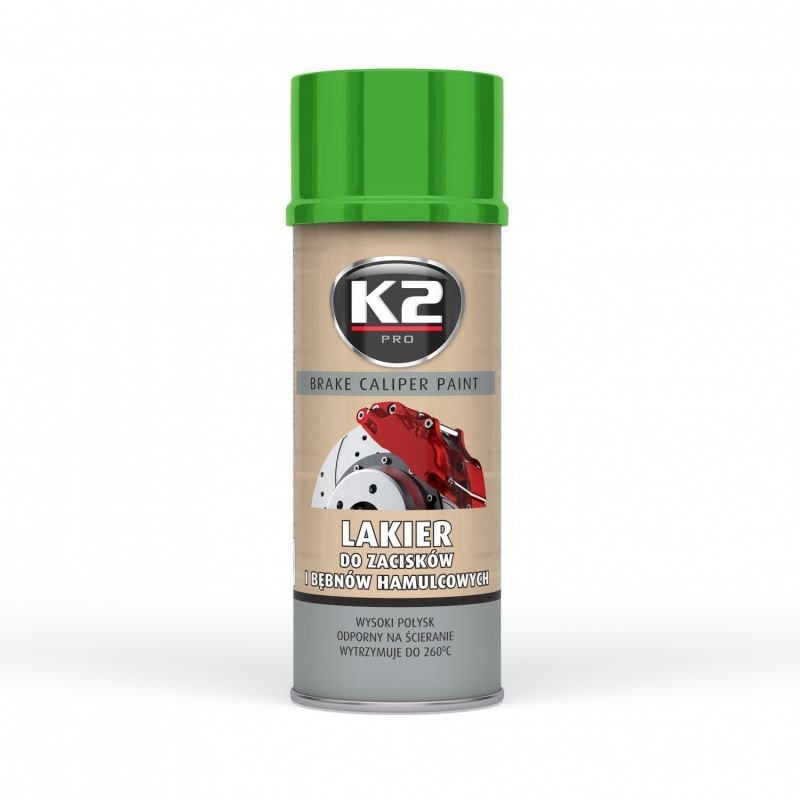 Stabdžių apkabos dažai K2 Caliper, žali, 400 ml