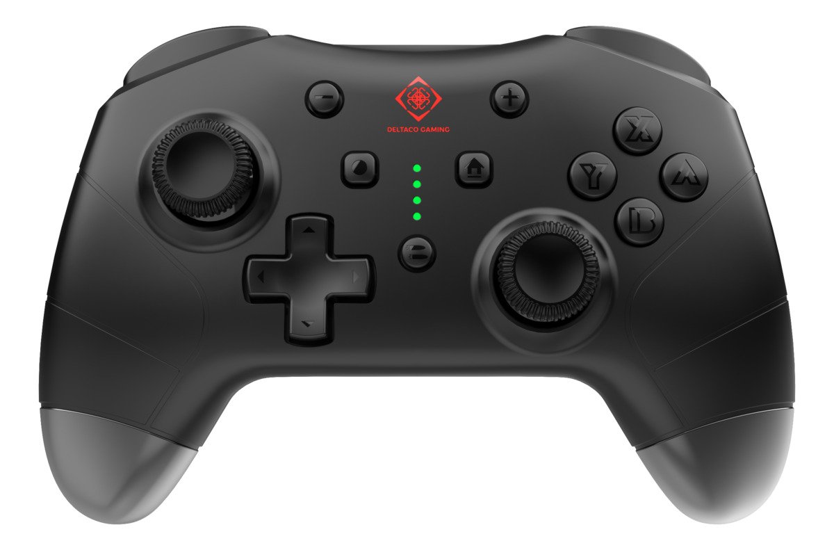 Žaidimų pultas DELTACO GAMING GAM-183, belaidis mini valdymo pultelis, skirtas „Switch“, asmeniniam kompiuteriui, mobiliajam telefonui, „Tesla“, juodos sp., 4222357