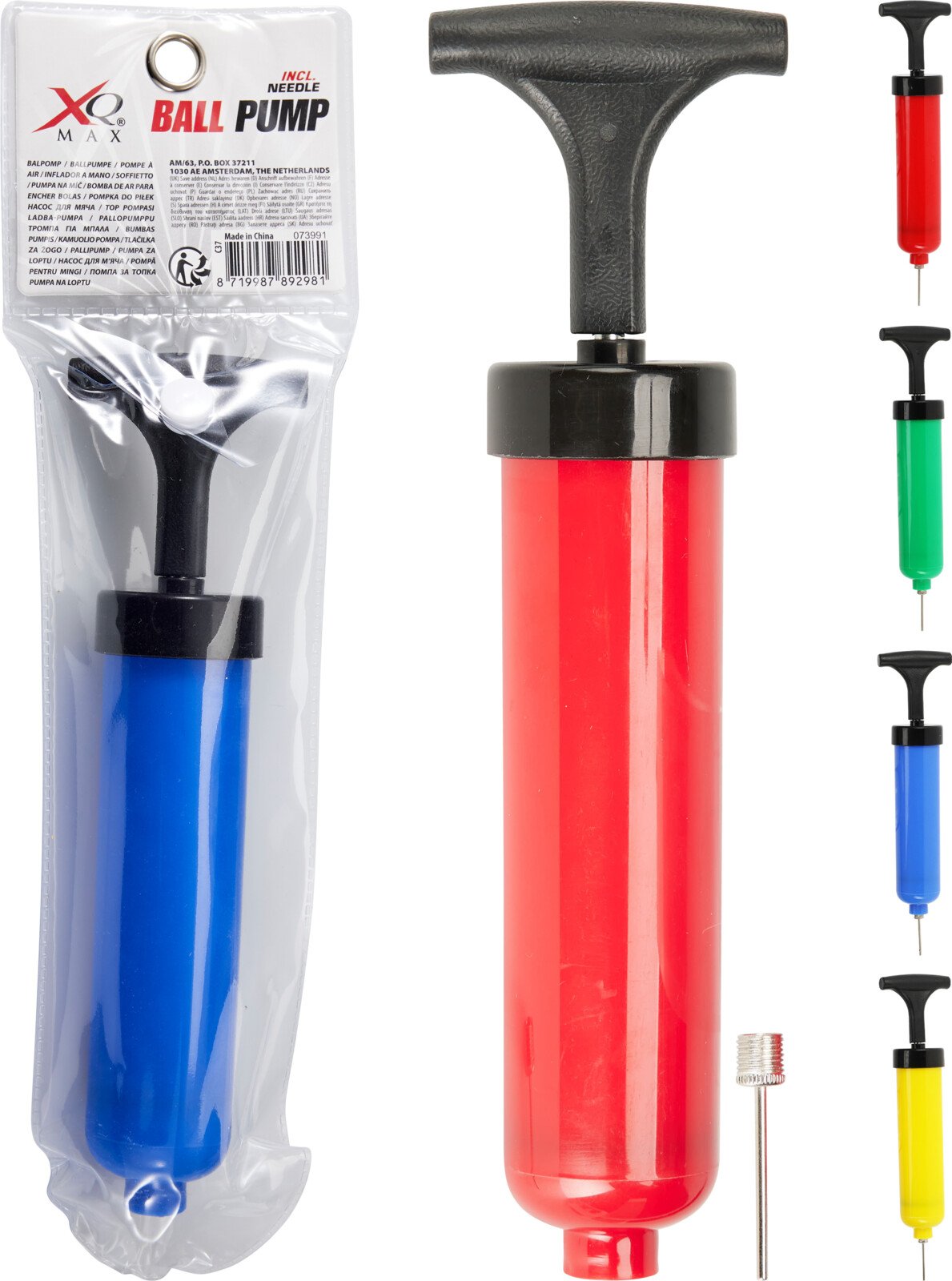 Pompa kamuoliui, 14cm, įvairių spalvų