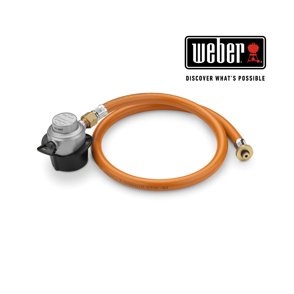 Dujų žarna/reduktorius WEBER, tinka Q100/1000 serijos kepninėms