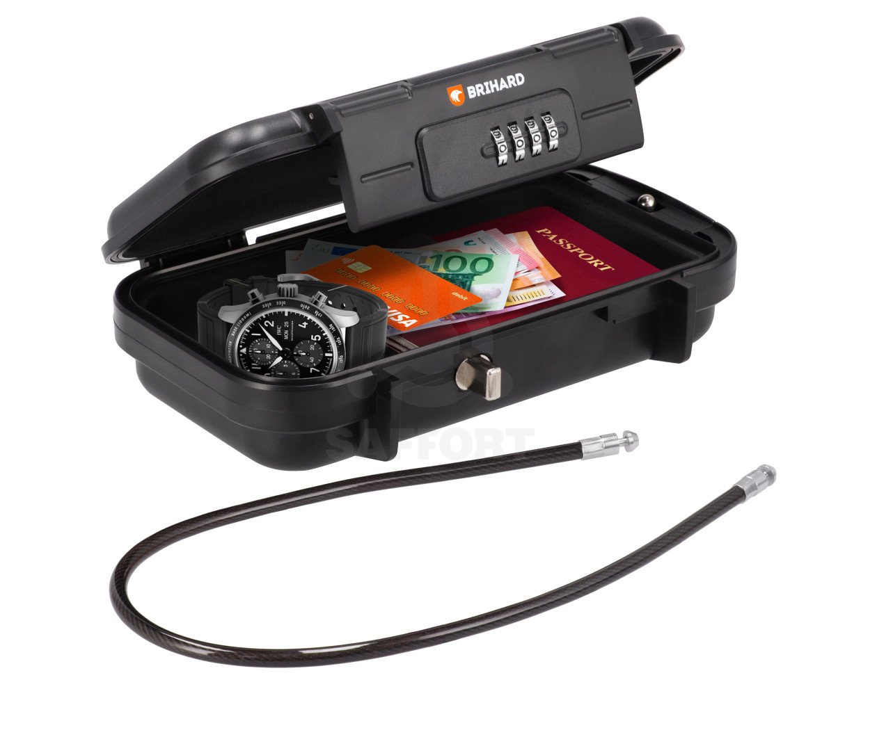 Nešiojama daiktų dėžutė BRIHARD, atspari vandeniui, 58 x 235 x 140, kodinė, 1L