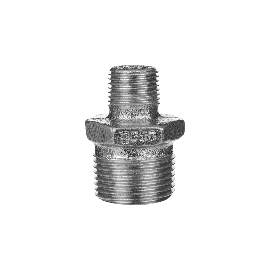 Redukuotas nipelis GEBO, 3/4x1/2", DN20x15, cinkuotas ketus