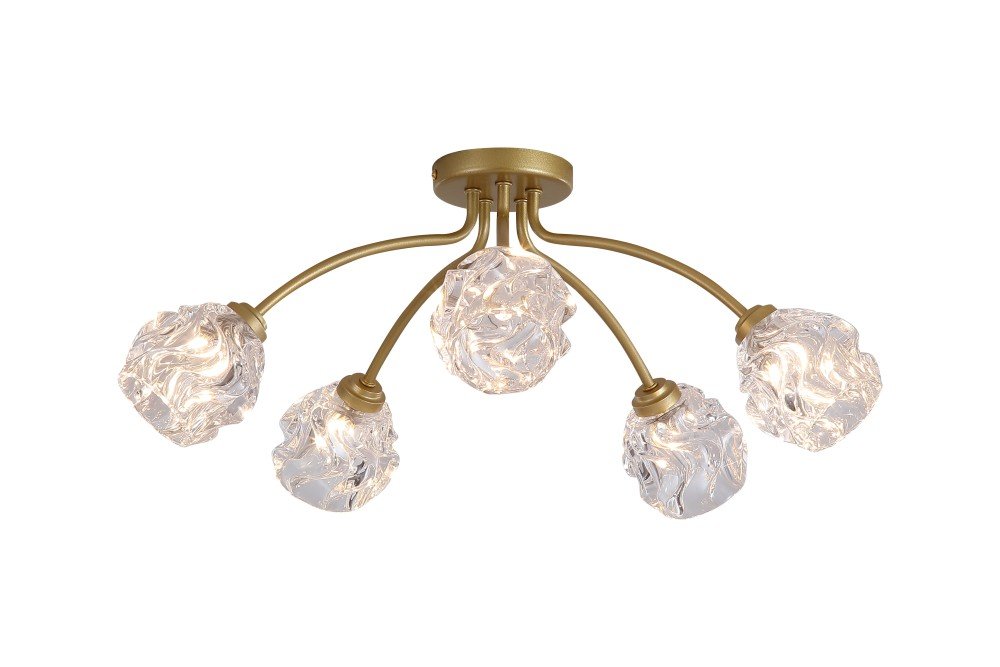 Pakabinamas šviestuvas SEARCHLIGHT Astral, G9, 5 x 33W, 230V, 600 x 600 x 240 mm, 11525-5GO