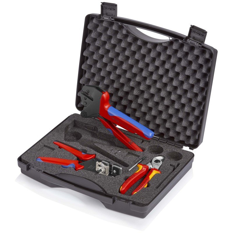 Replių rinkinys KNIPEX, saulės modulių jungčių apdirbimui