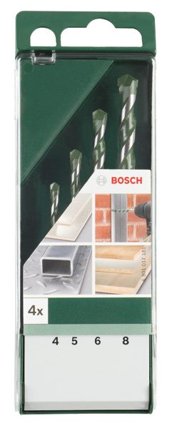 Universalių grąžtų rinkinys BOSCH, 4-5-6-8 mm