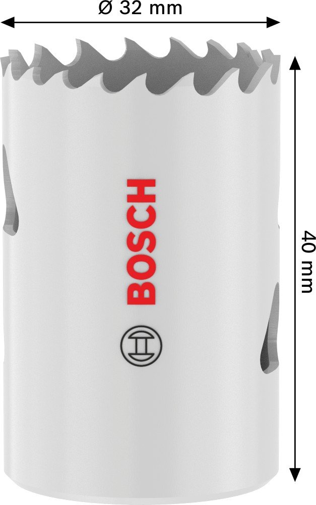 Grąžtas-karūna BOSCH HSS - Bi-metal, standartiniam adapteriui, 32 mm