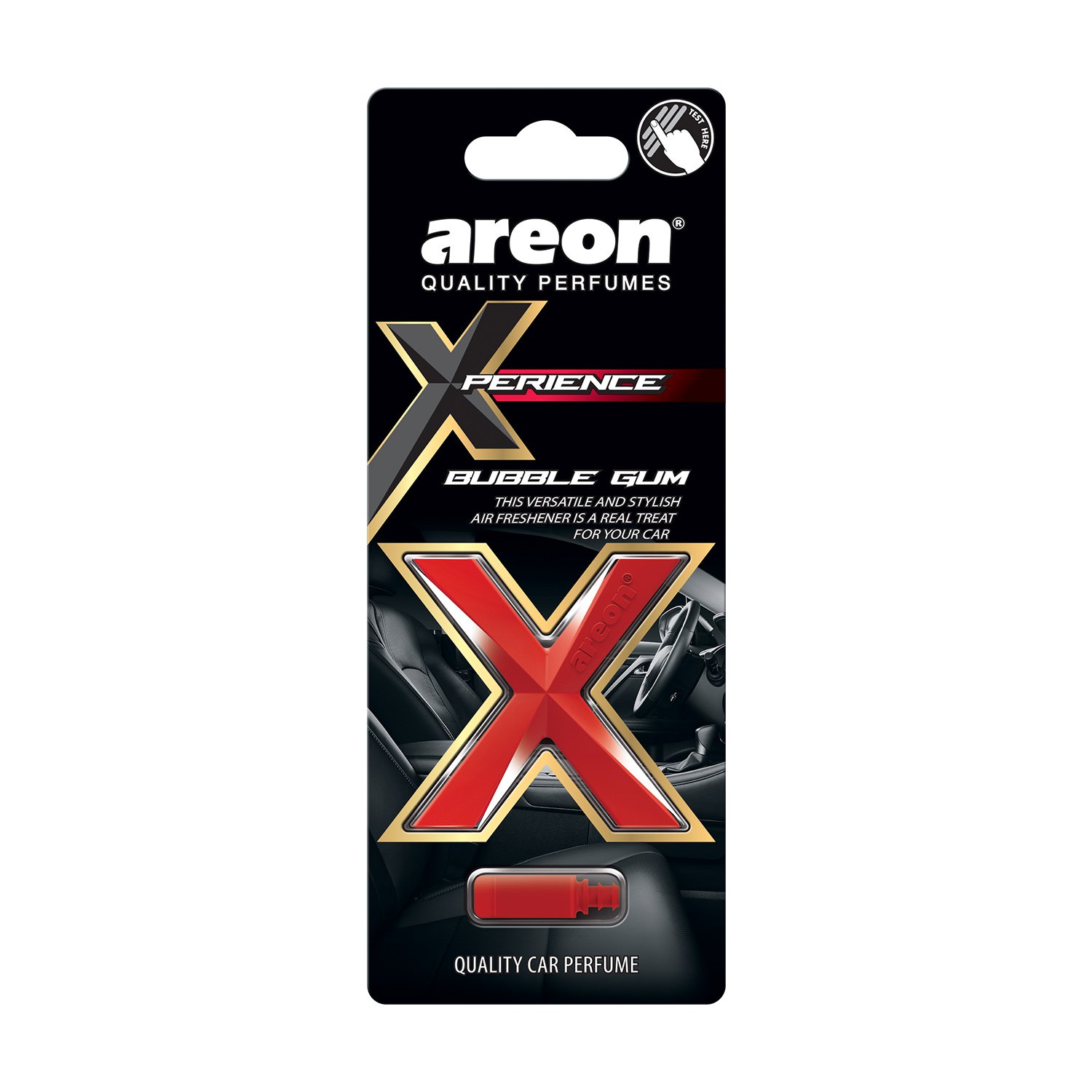 Automobilių oro gaiviklis AREON Xperience, Bubble Gum, tvirtinimas į ventiliacijos groteles