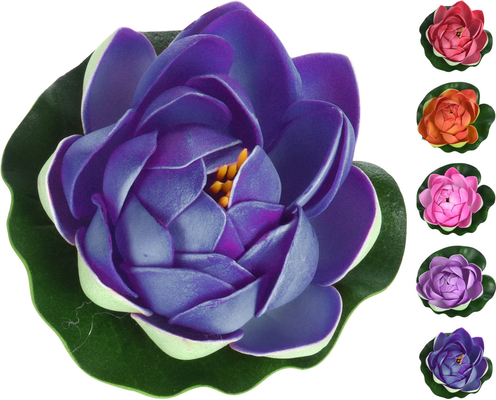 Sodo dekoracija, plūduriuojanti lelija, 5 skirtingi dizainai, 10 cm.