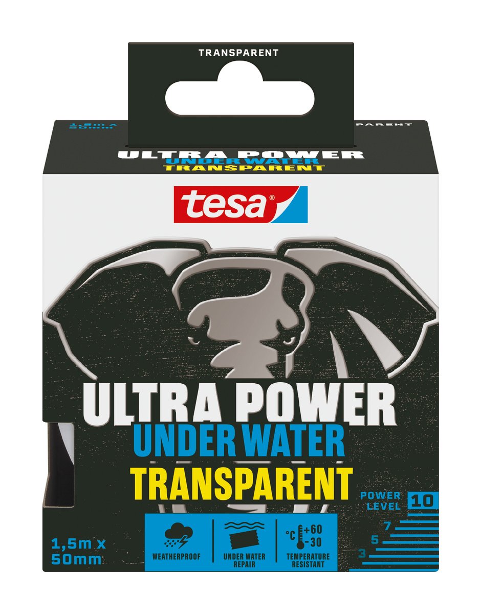 Remonto juosta TESA 56481 Ultra Power, skaidri, 1,5mX50mm