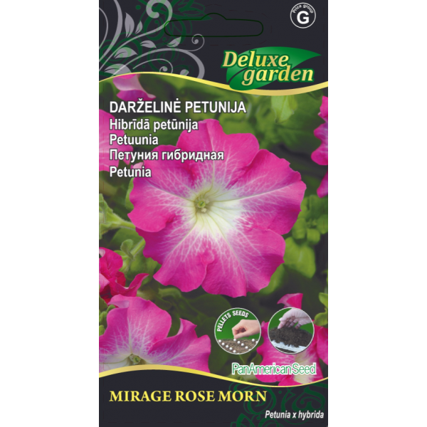 Gėlių sėklos, petunija darželinė Mirage rose morn (K), 1 g., 08090, G