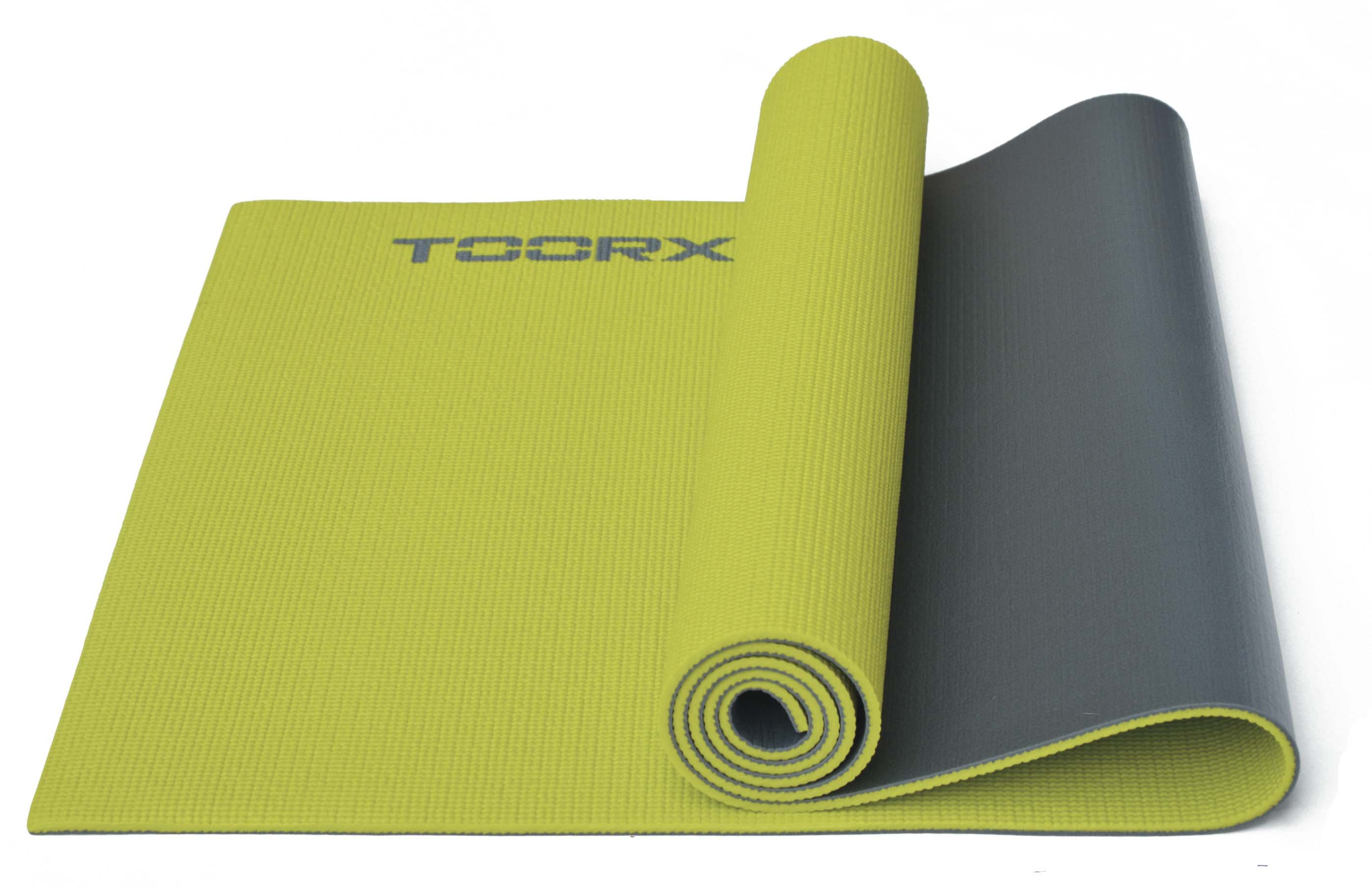 Jogos kilimėlis TOORX MAT176, matmenys 173x60x0,6 cm, lime green/grey