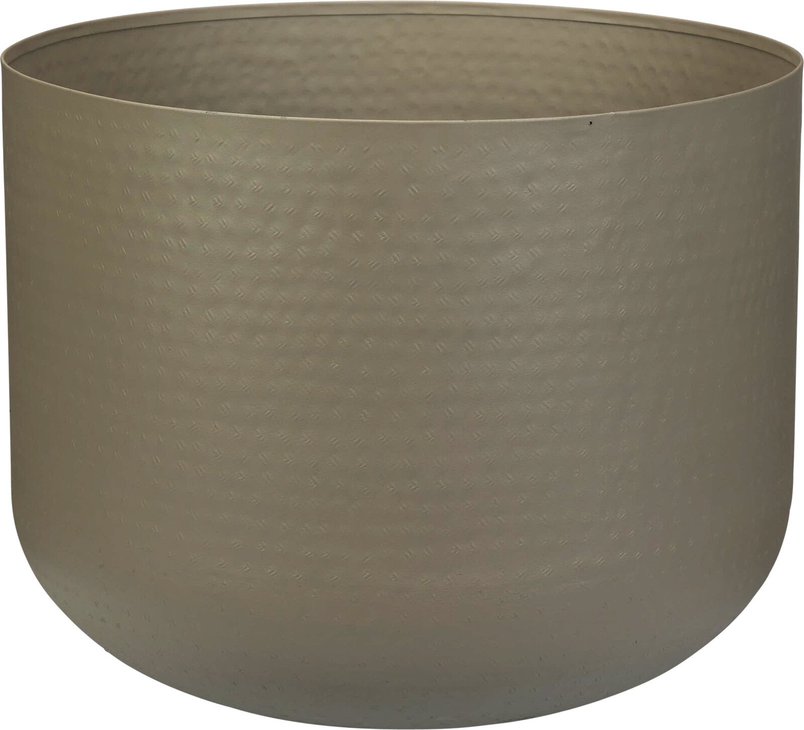 Lauko vazonas, metalinis, rudos sp., 31,5 x 31,5 x 28,5 cm.