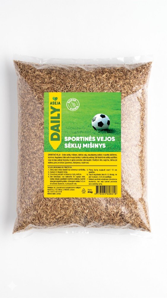 Sportinės vejos sėklų mišinys, ASEJA DAILY, 3kg