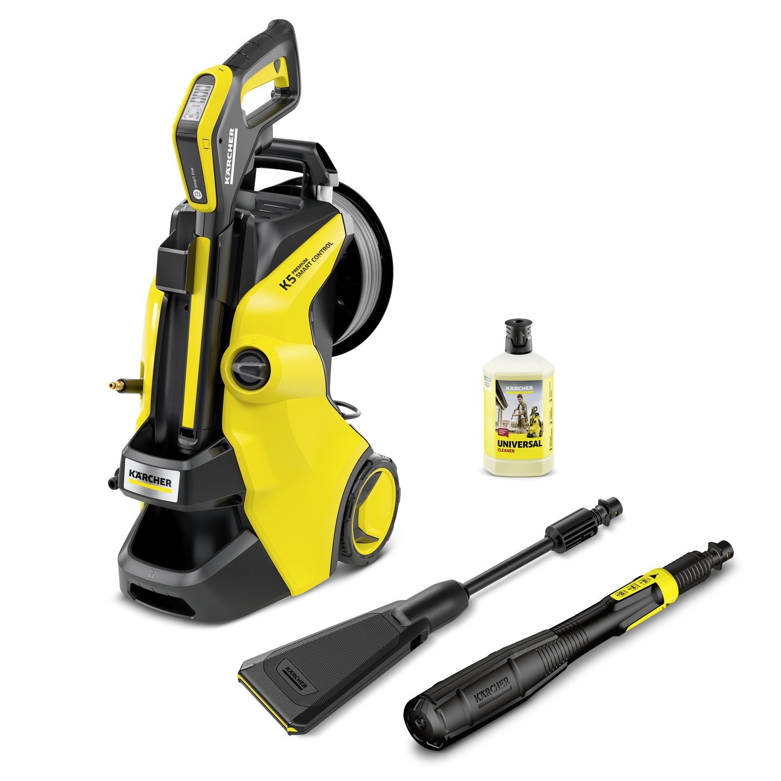 Aukšto slėgio plovykla KARCHER K 5 Premium Smart Control Flex, eco B EU, slėgis iki 145 bar, vandens srautas 500 l/h, galia 2,1 kW, 1.324-687.0