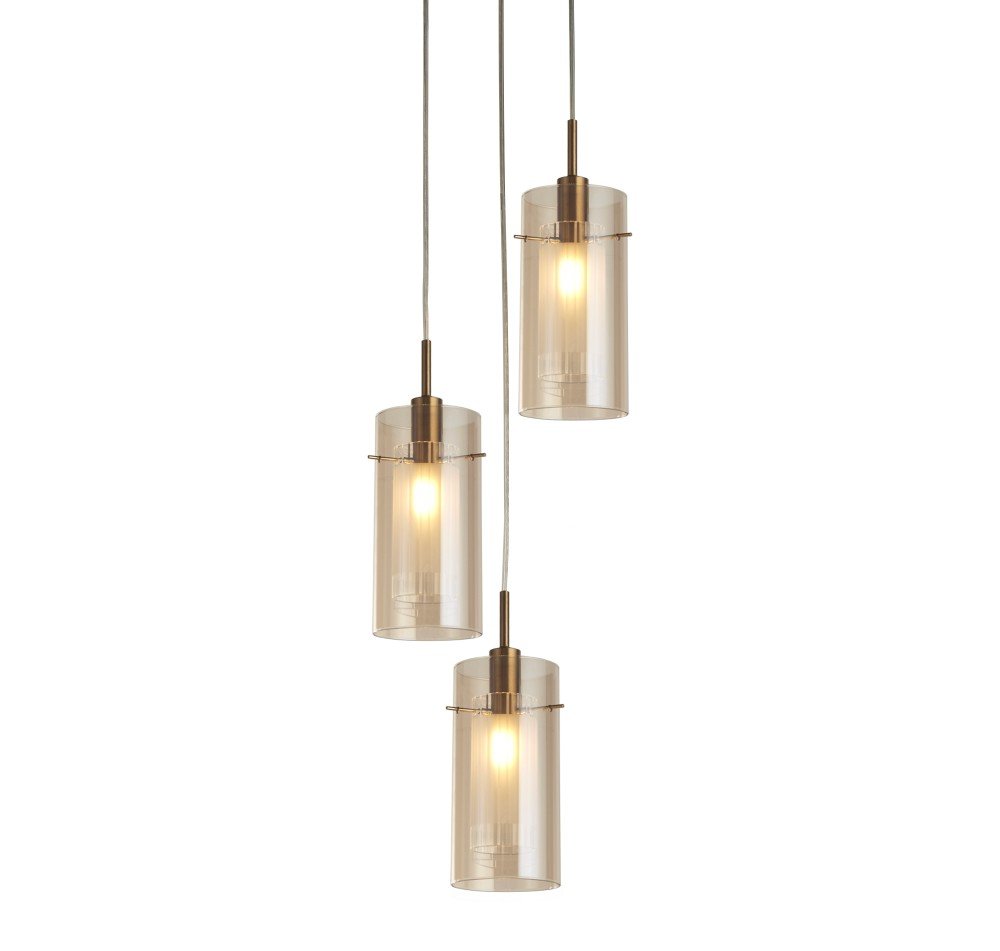 Pakabinamas šviestuvas SEARCHLIGHT Duo III, E14, 3 x 60W, 230V, 260 x 260 x 280 mm, maksimalus antkainis 1200 mm, 2303-3CP