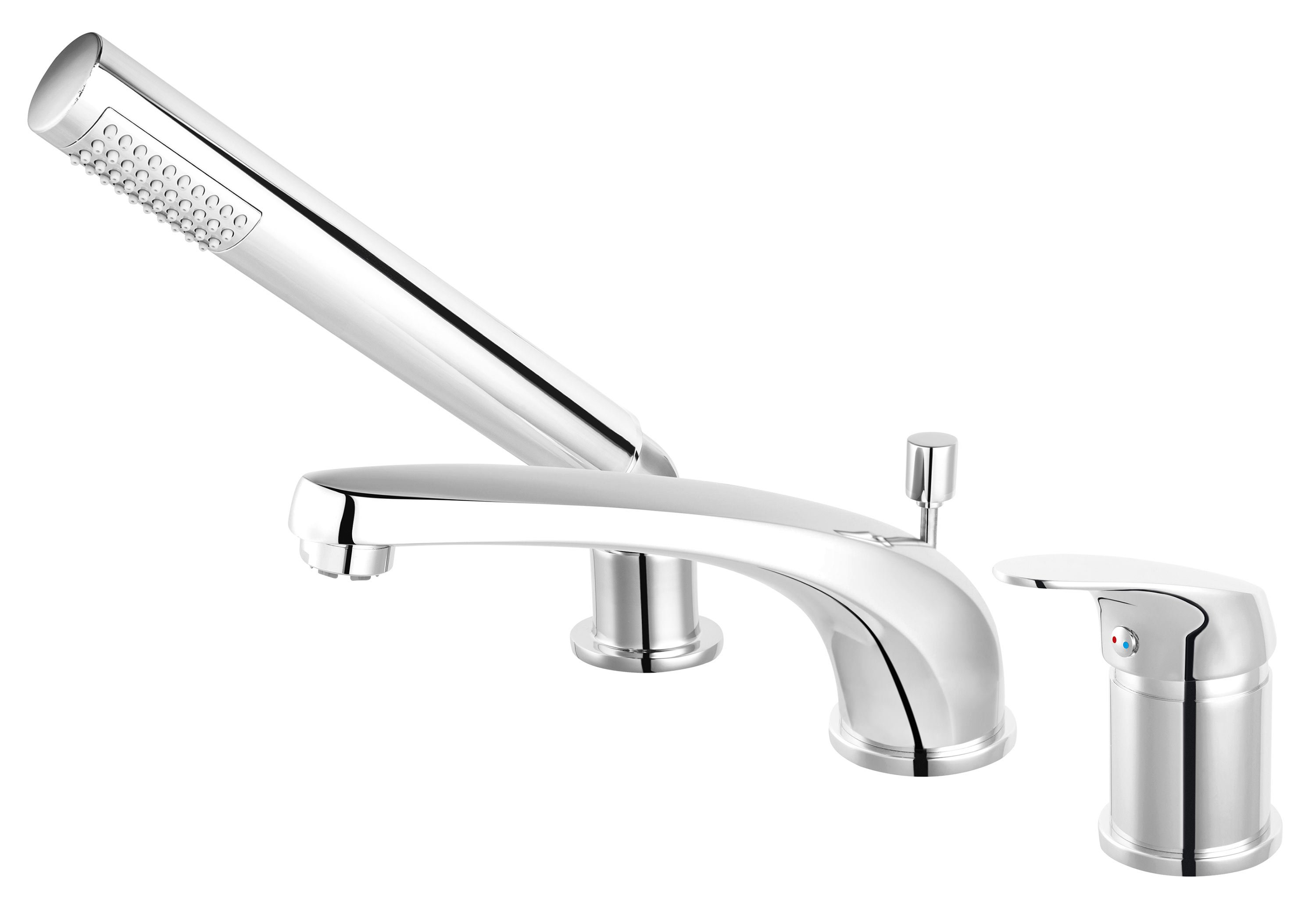 Vonios maišytuvas FERRO Combo, montuojamas ant voniso krašto, chromuotas, BCM11AA