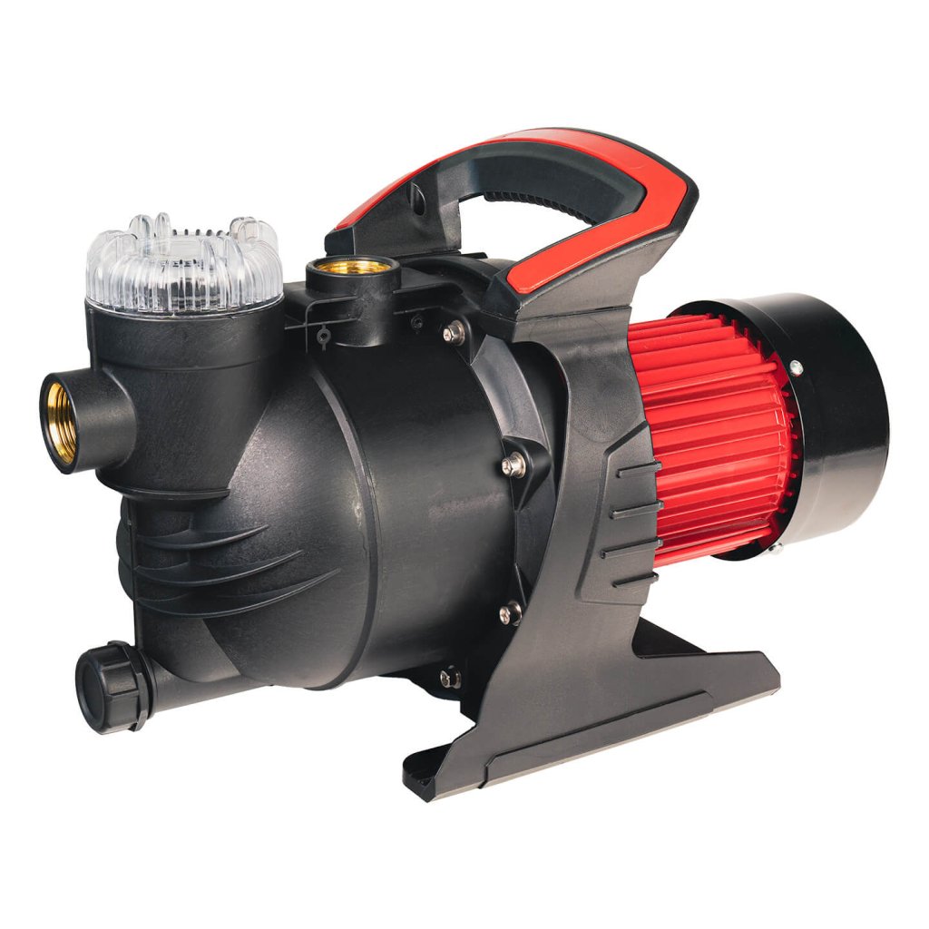 Savisiurbis vandens siurblys su filtru RAIDER RDP-WP57, įsiurbimo gylis 8 m, kėlimo aukštis 48 m, našumas 80 l/min, galia 1300 W