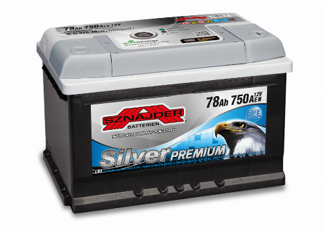Akumuliatorius SZNAJDER SILVER PREMIUM 12 V, 78 Ah, 750 A, EN