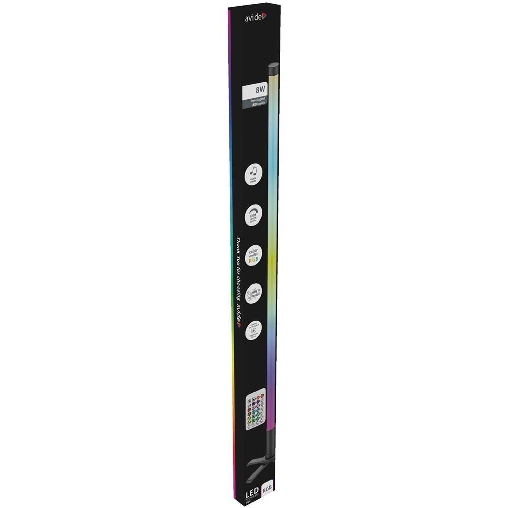 Toršeras AVIDE AT-3342, LED, 8W, 220-240V, RGB+IC, su IR nuotolinio valdymo pultu, 1132x30x30 mm