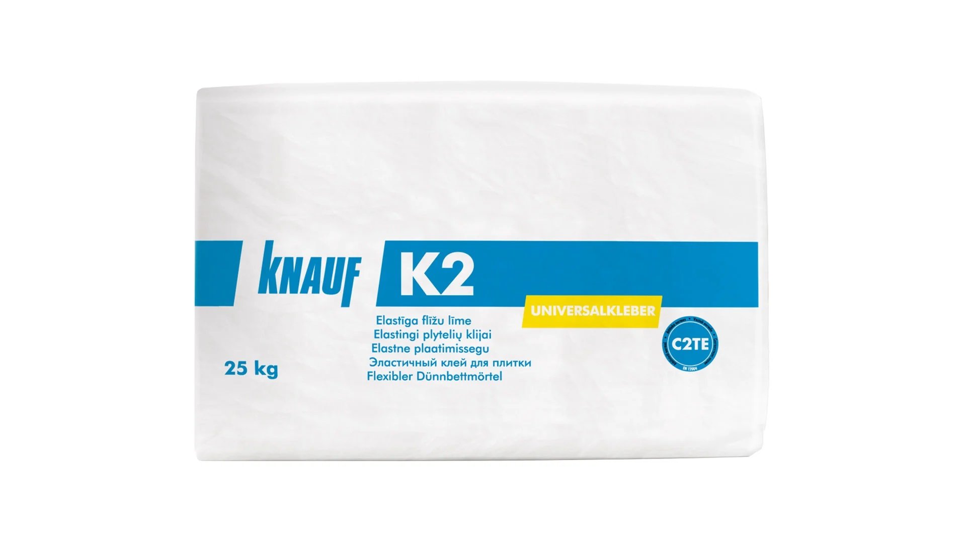 Elastingi plytelių klijai KNAUF K2, C2TE, 25 kg