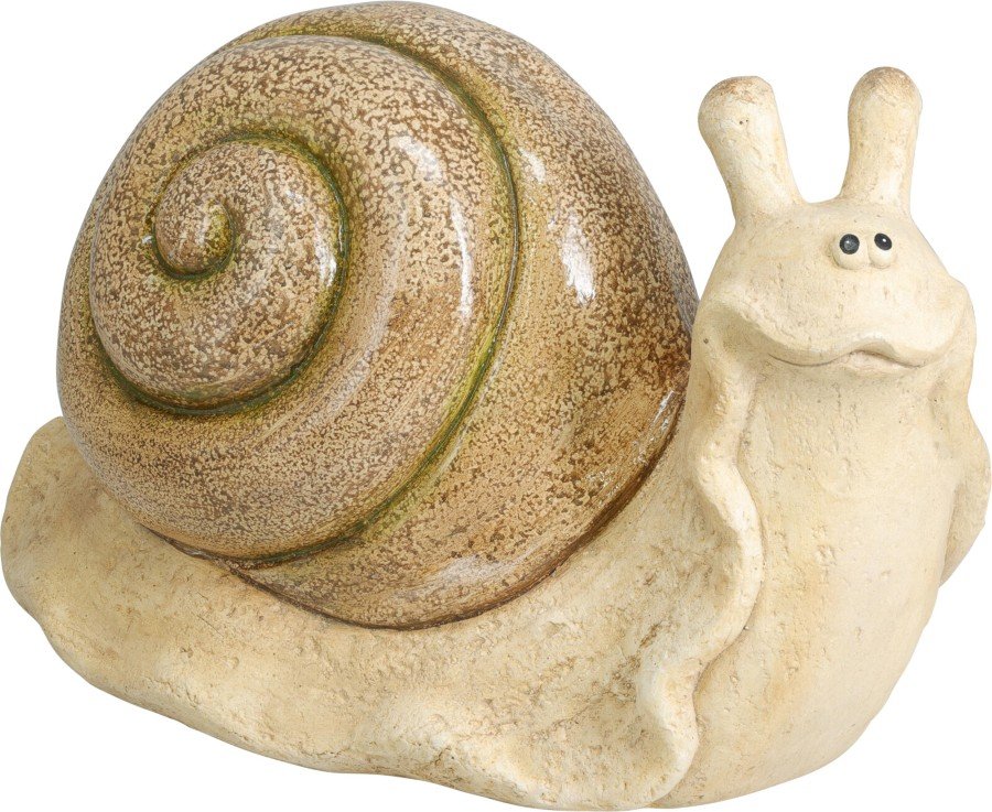 Sodo dekoracija SRAIGĖ, smėlinės sp., 34 x 19 x 23 cm