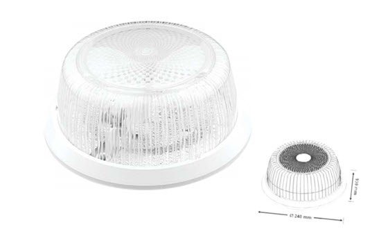 Sieninis šviestuvas BORSAN Br205, 1 x 75 W