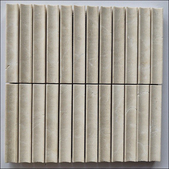 Natūralaus akmens  mozaika MONA MOSAICS  TCM07, 298 x 298 x 13 mm, 6 vnt./dėž., spl. baltas  Bianco Perlino marmuras