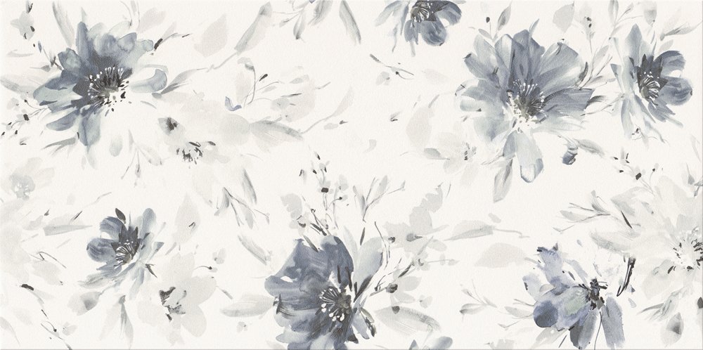 Keraminės sienų plytelės CERSANIT, Floral Landscape White Inserto, 29,8 x 59,8 cm, 1,250 m2/dėž., spl. įvairiaspalvė