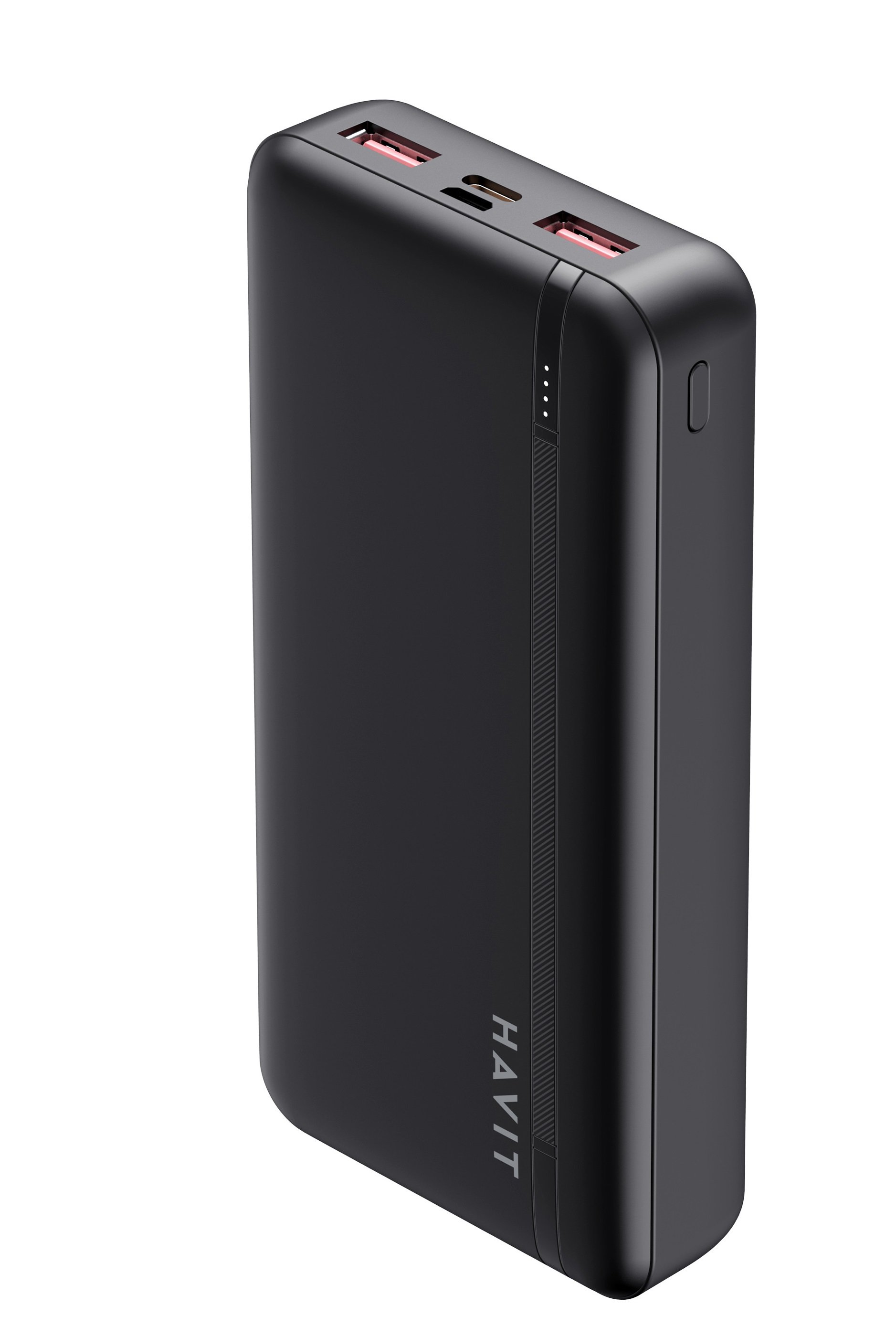 Nešiojamas įkroviklis HAVIT Pb92, 20000 mAh, 2xUSB A + USB C, 20W, juodos sp.