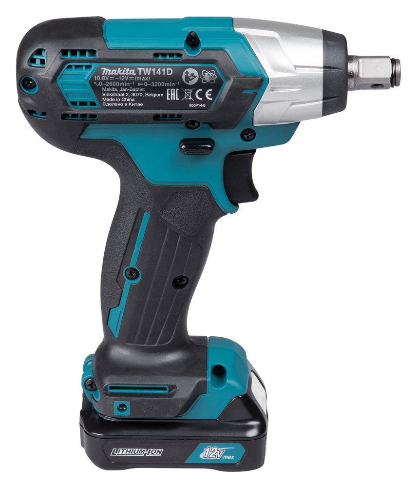 Akumuliatorinis smūginis veržliasukis MAKITA TW141DZ, 12 V