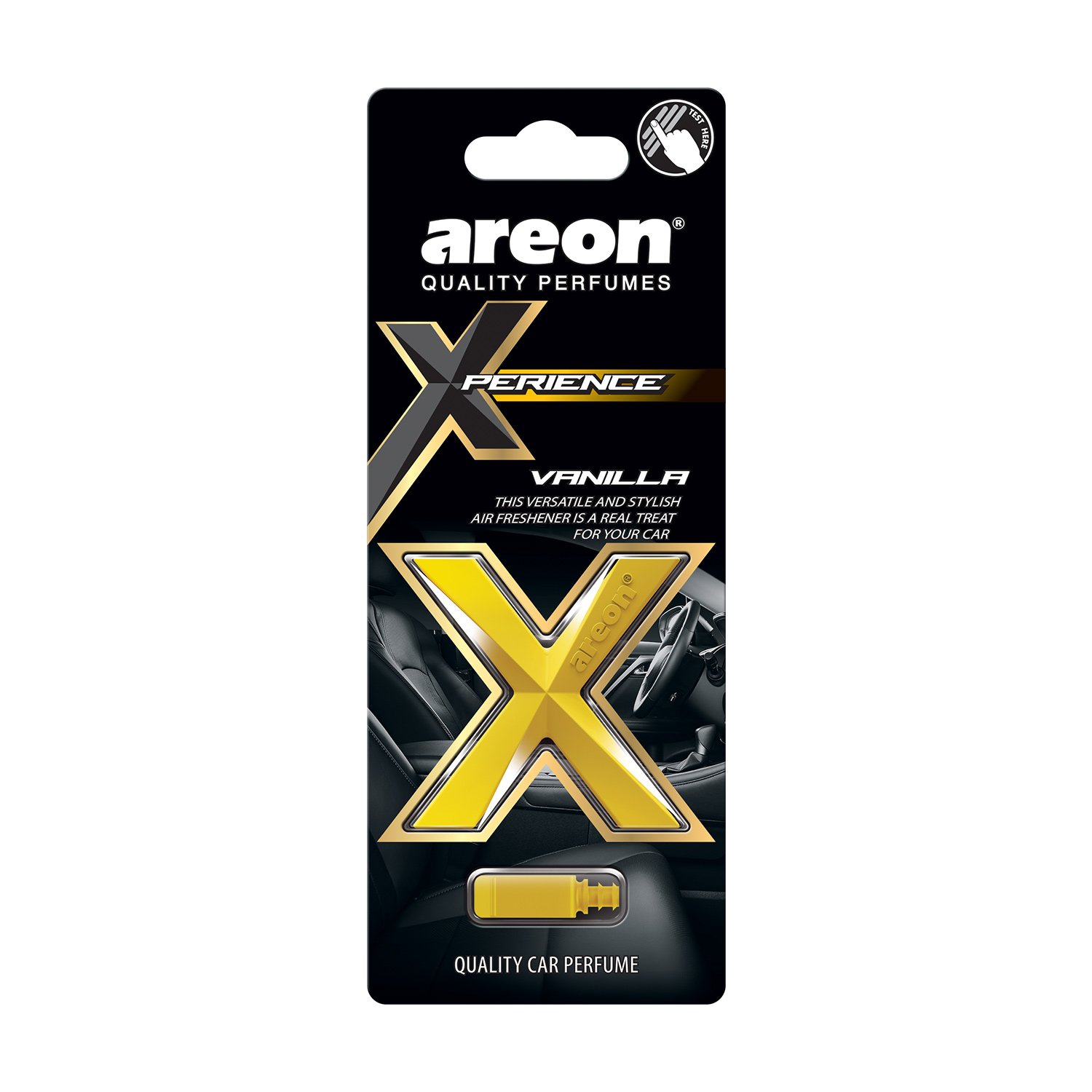 Automobilių oro gaiviklis AREON Xperience, Vanilla, tvirtinimas į ventiliacijos groteles