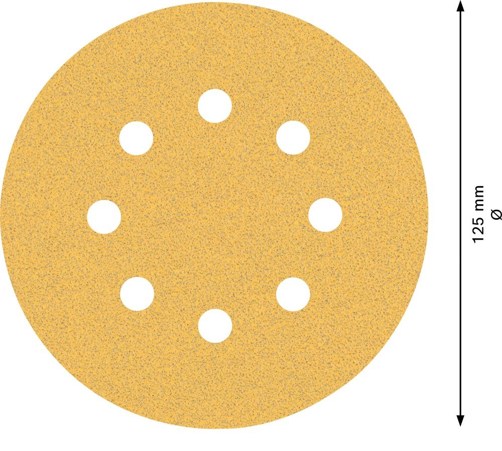 Šlifavimo lapeliai BOSCH C470, D=125 mm, K80, 5 vnt.