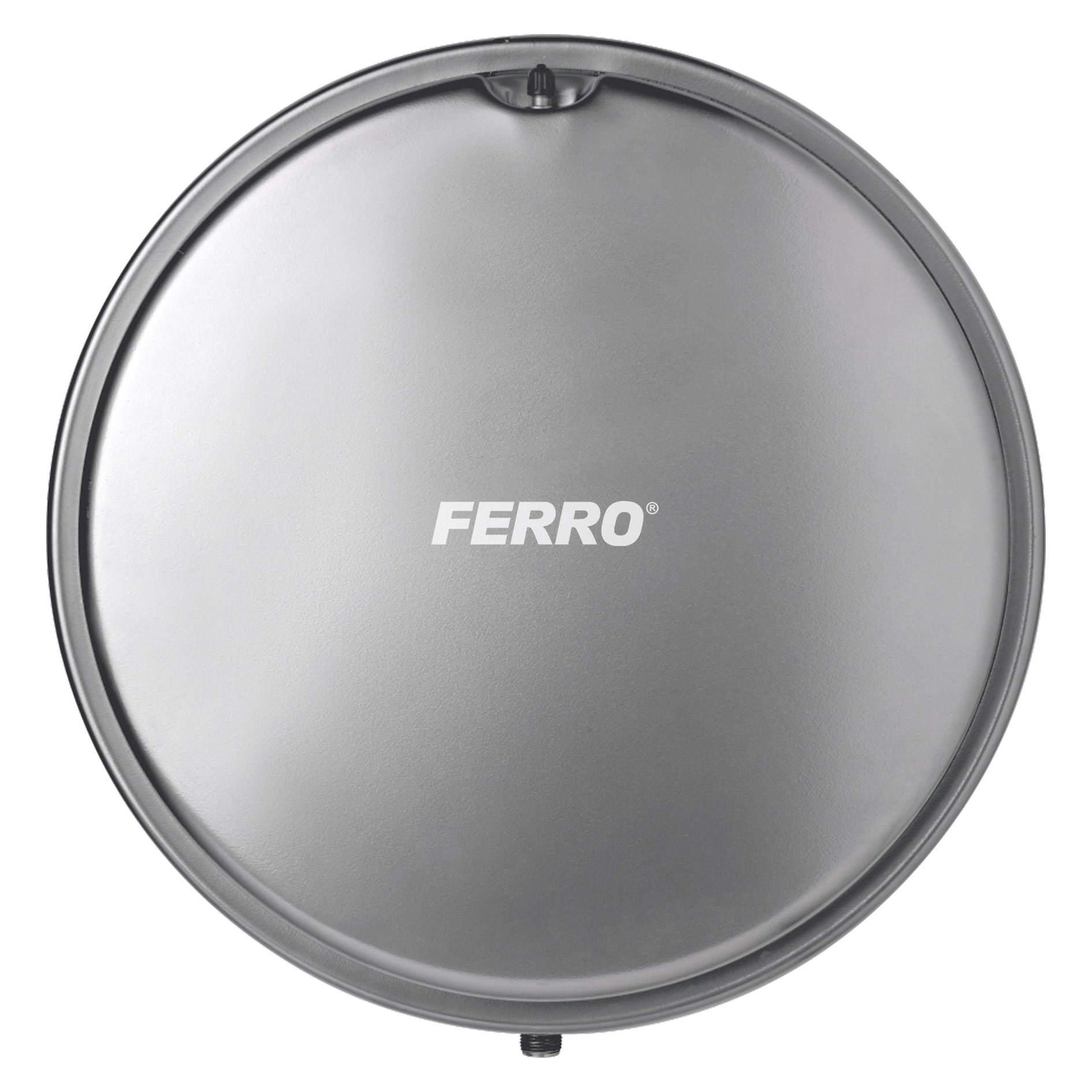 Išsiplėtimo indas FERRO, 6L, plokščias apskritas, šildymo sistemai, 3 bar, SBR membrana, CO6PL7