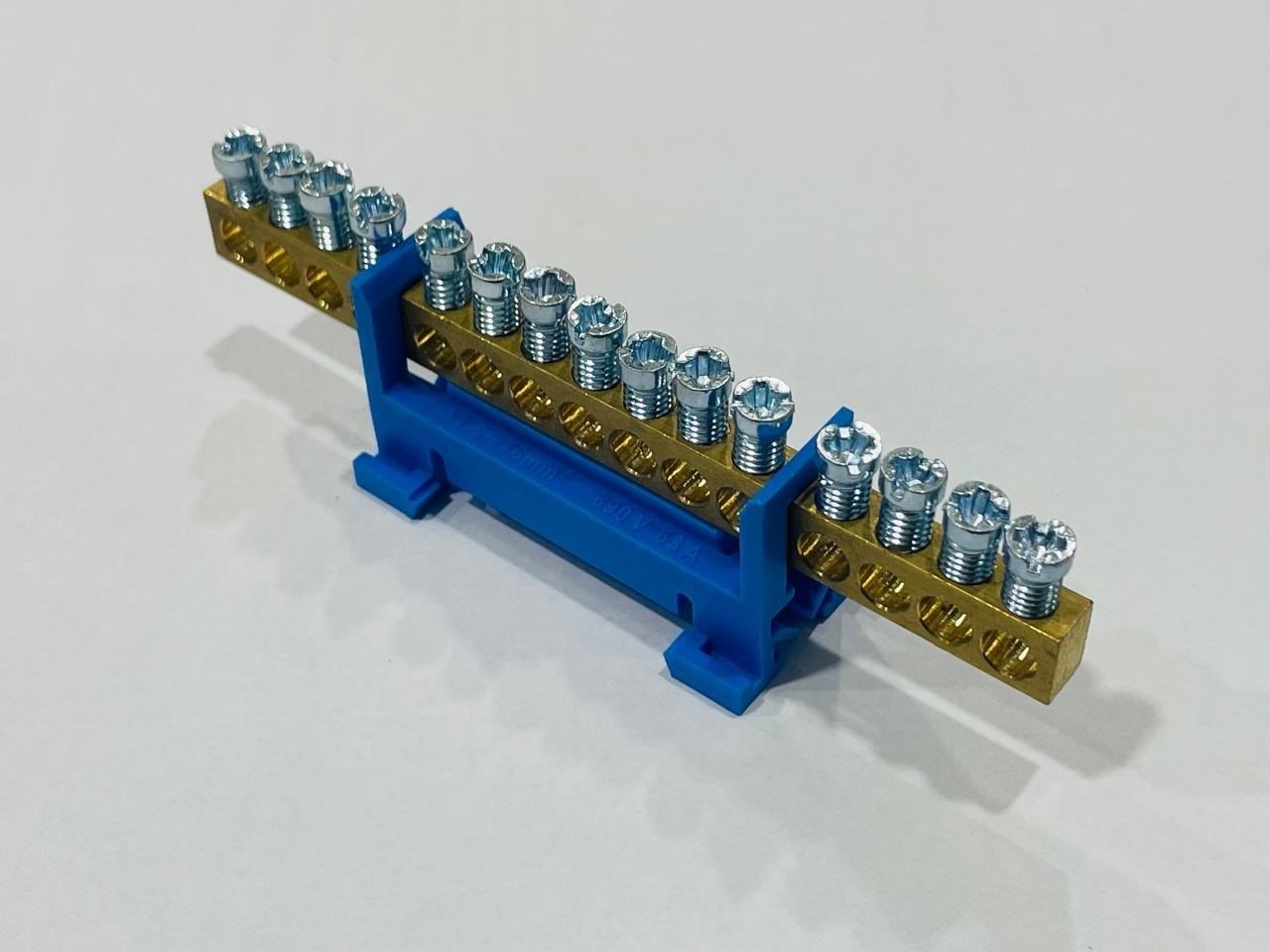 Kontaktinė kaladėlė MOREK MAD0015N33, 15 vietų, nulinis, N14, 15 x 16 mm², mėlynos spalvos