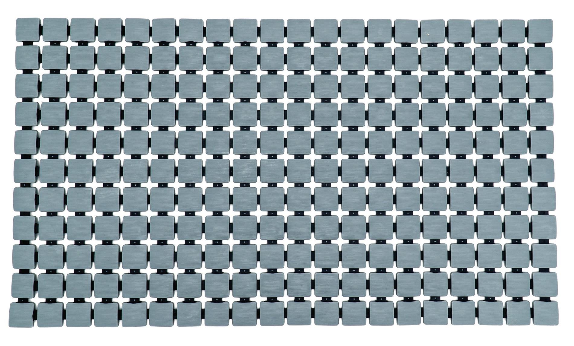 Vonios kilimėlis RIDDER NEVIS, 39 x 68 cm, pilkas, PP / TPE, 6108007