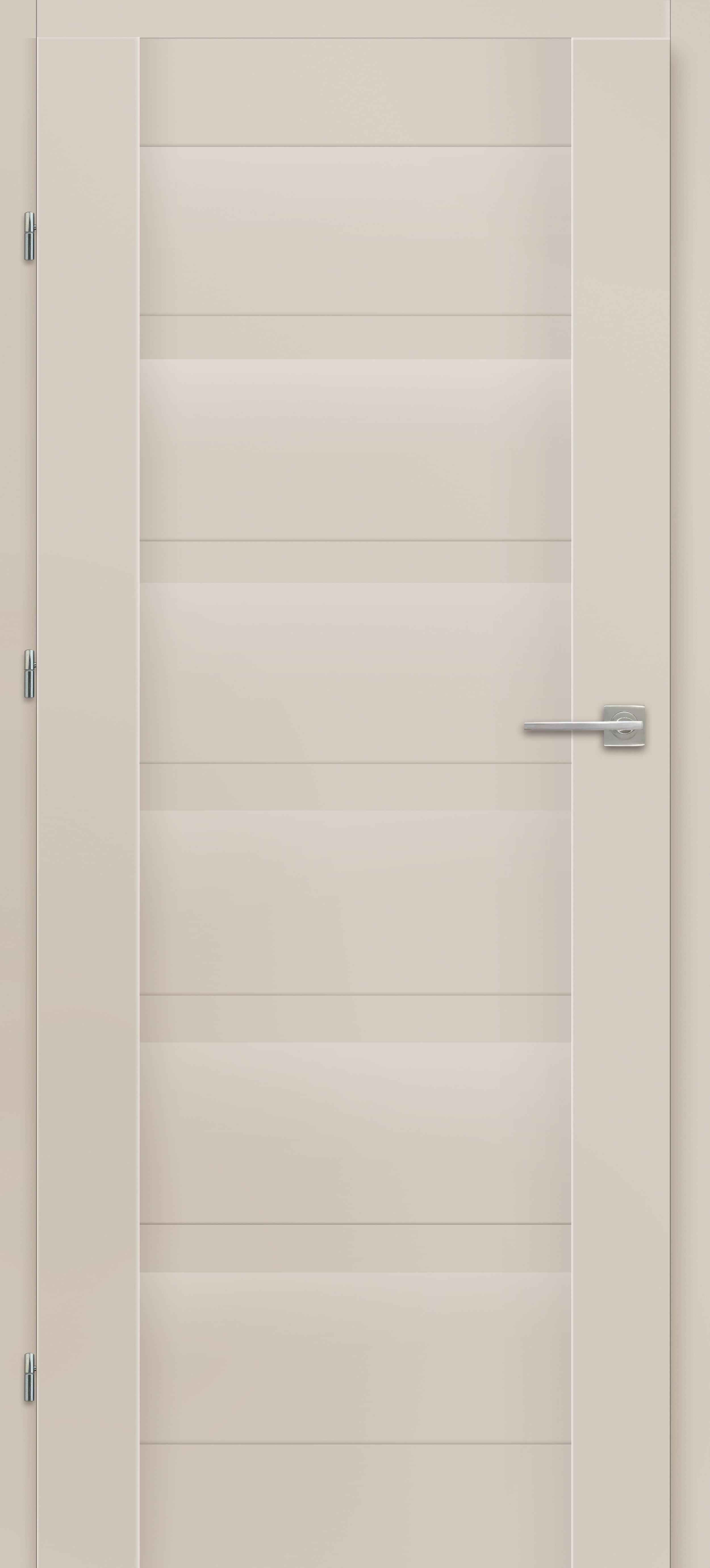 Laminuotos vidaus durys su užlaida VOSTER Etna 70, kairinės, spl. Cashmere, 2030x744x40 mm