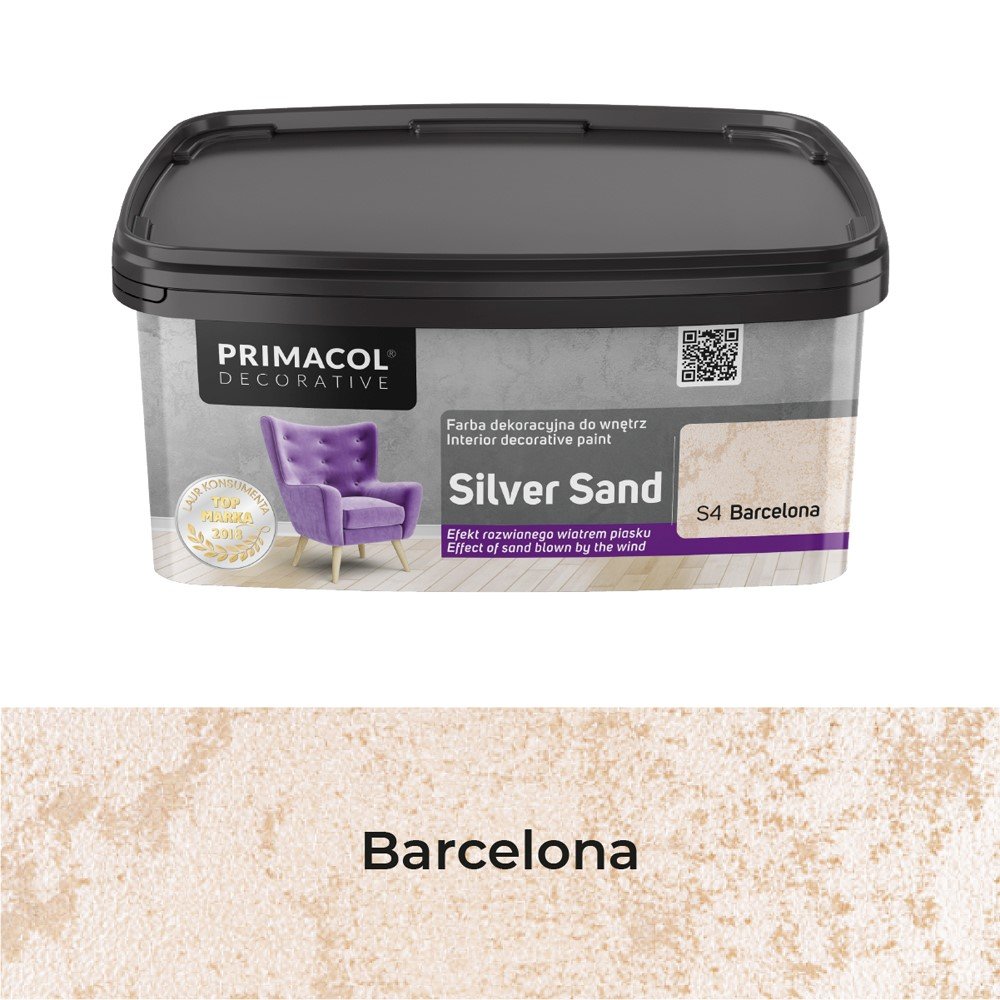 Struktūriniai dažai PRIMACOL Silver Sand, 1 l, Barselona